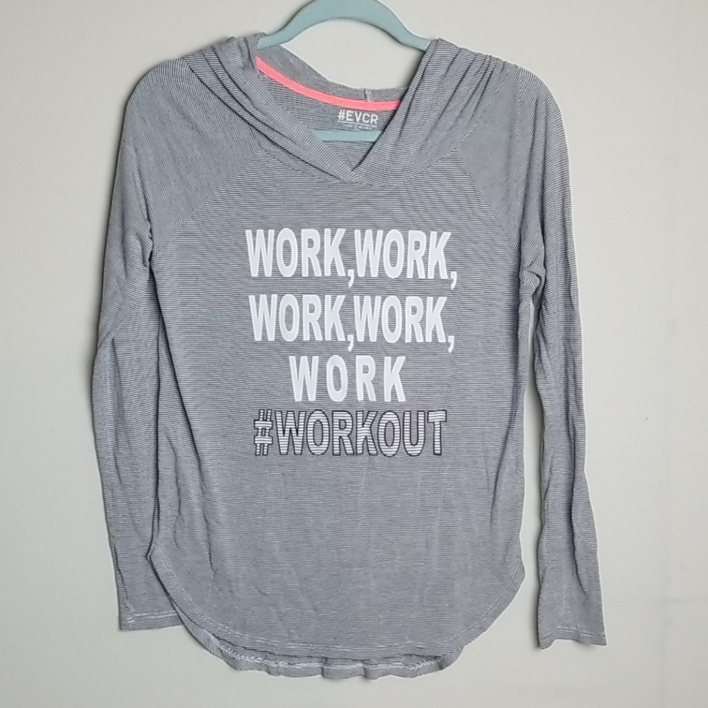 EVCR #WORKOUT Hooded Shirt